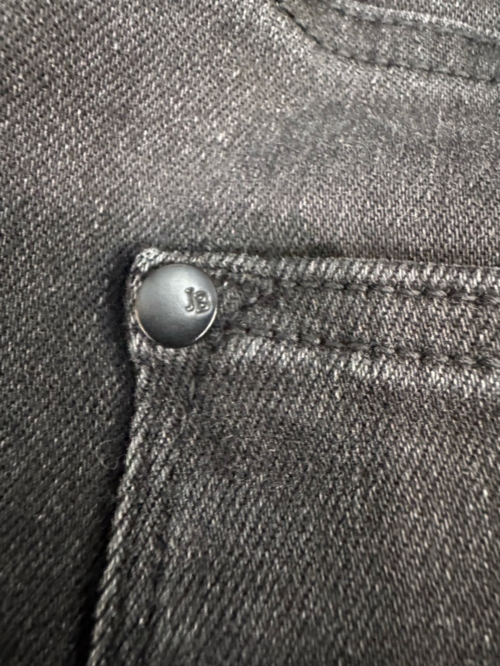 Judy Blue Charcoal Black Denim Distressed 90’s Straight Jeans, size 29 - Picture 15 of 16
